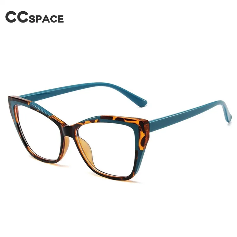 CCspace Women's Full Rim Square Cat Eye Tr 90 Titanium Eyeglasses 55485