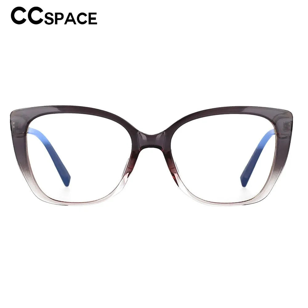 CCspace Women's Full Rim Square Cat Eye Tr 90 Titanium Frame Eyeglasses 53117