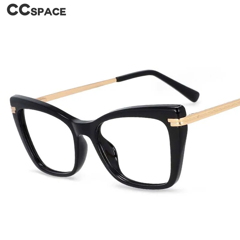 CCspace Women's Full Rim Square Cat Eye Tr 90 Titanium Frame Eyeglasses 54335