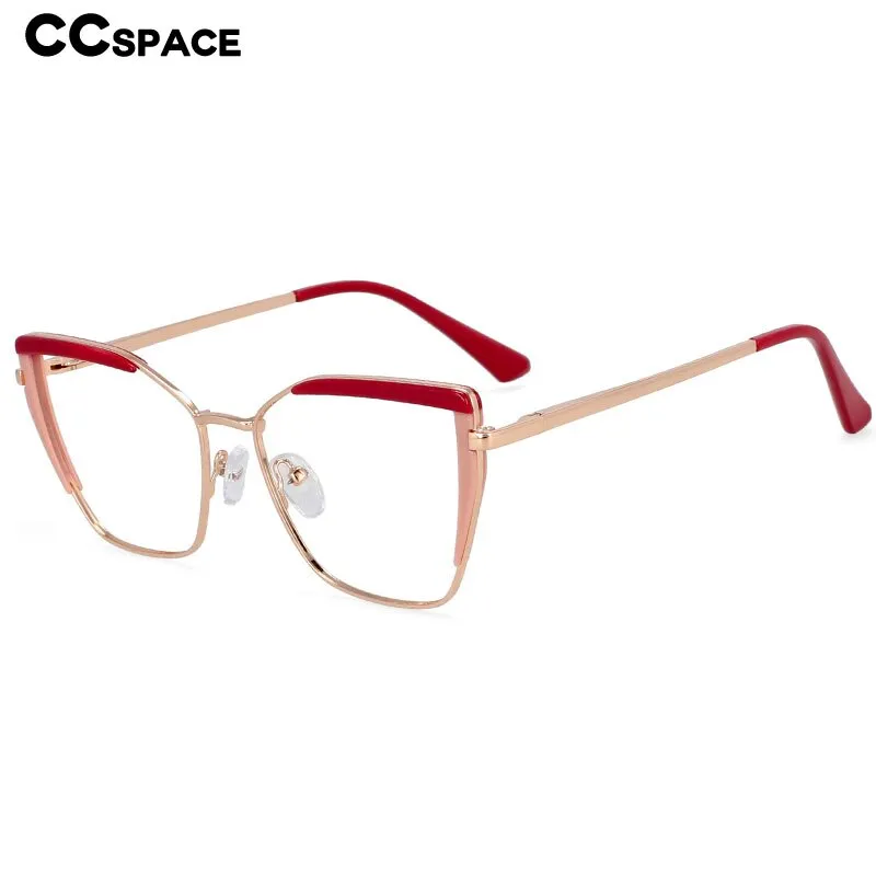 CCspace Women's Full Rim Square Cat Eye Tr 90 Titanium Frame Eyeglasses 54438