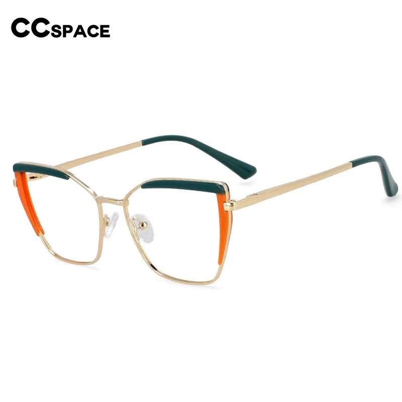 CCspace Women's Full Rim Square Cat Eye Tr 90 Titanium Frame Eyeglasses 54438