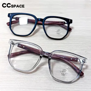 CCspace Women's Full Rim Square Tr 90 Titanium Eyeglasses 54555