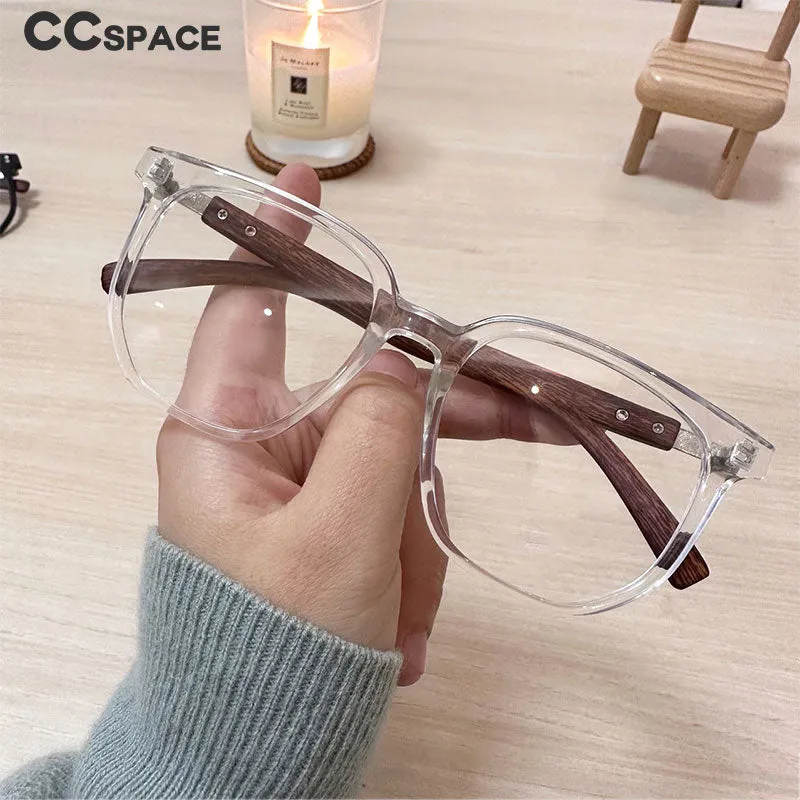 CCspace Women's Full Rim Square Tr 90 Titanium Eyeglasses 54555