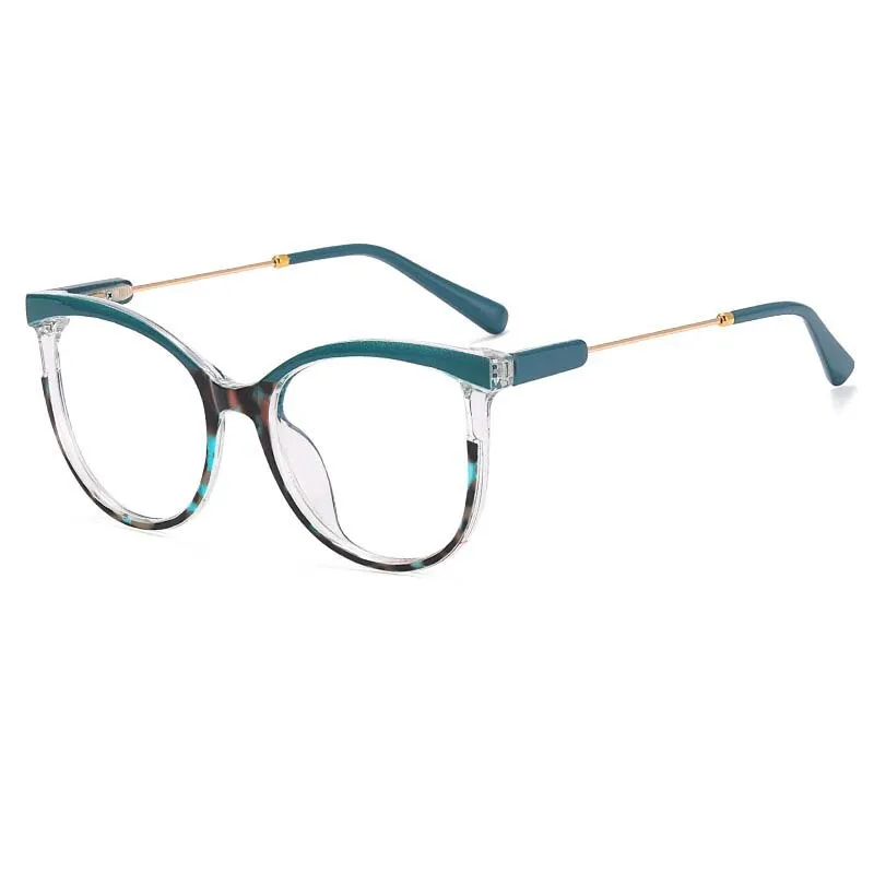 CCspace Women's Full Rim Square Tr 90 Titanium Eyeglasses 55223