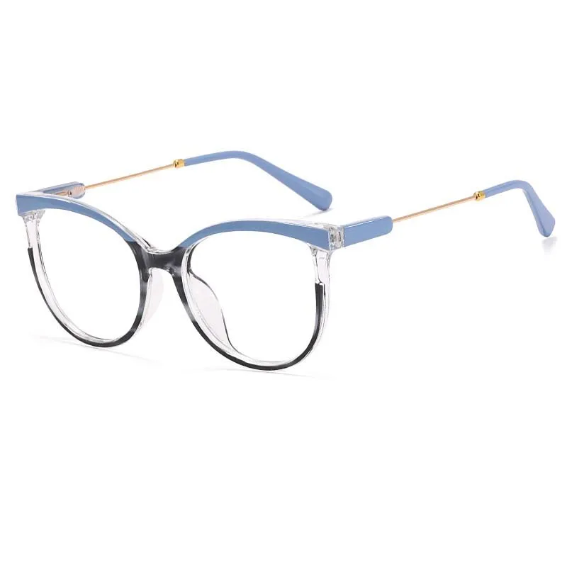 CCspace Women's Full Rim Square Tr 90 Titanium Eyeglasses 55223