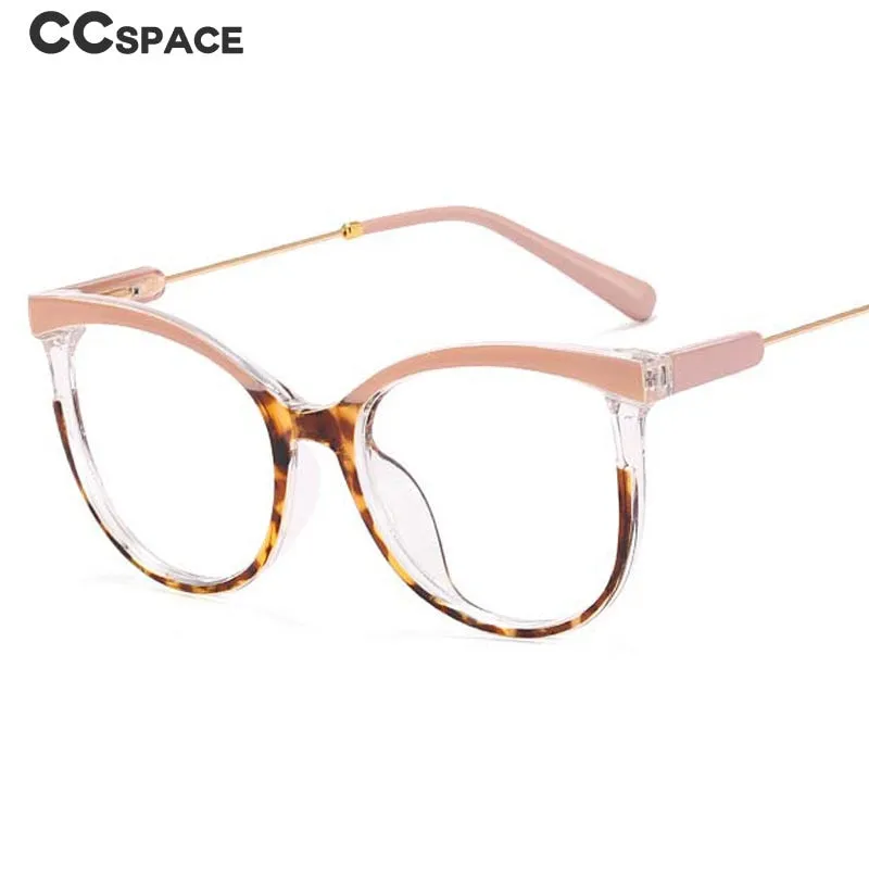 CCspace Women's Full Rim Square Tr 90 Titanium Eyeglasses 55223