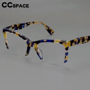 CCspace Women's Semi Rim Square Acetate Hyperopic Reading Glasses R49409