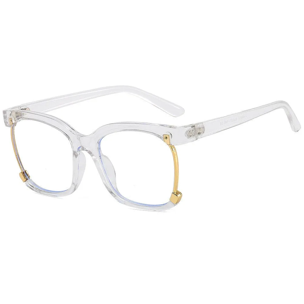 CCspace Women's Semi Rim Square Tr 90  Eyeglasses 53315