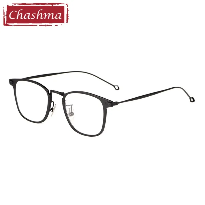 Chashma Men's Full Rim Square Titanium Frame Eyeglasses 30018