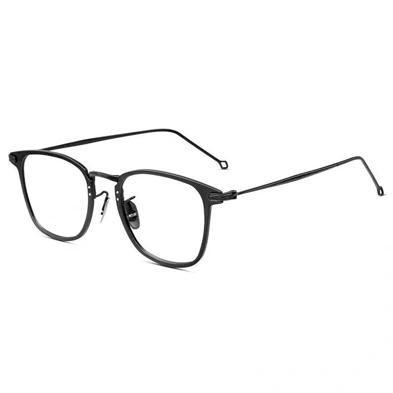 Chashma Men's Full Rim Square Titanium Frame Eyeglasses 30018