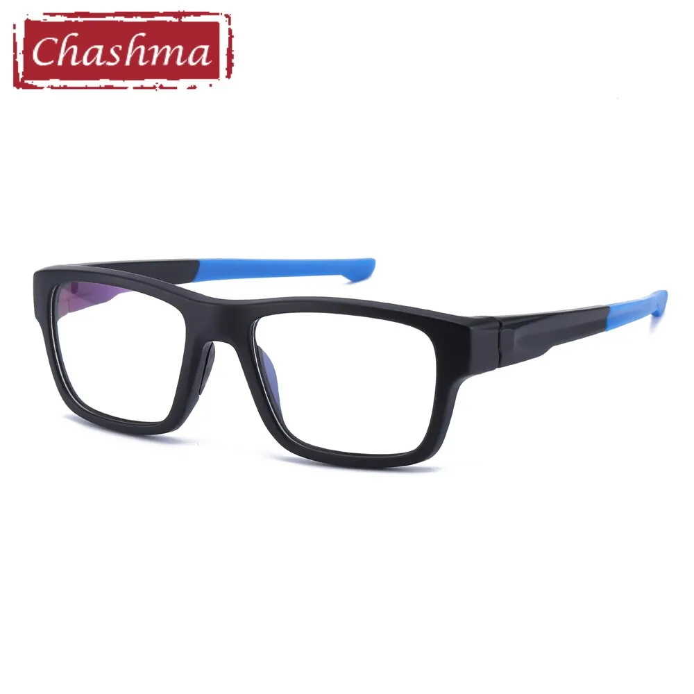 Chashma Men's Full Rim Square Tr 90 Titanium Sport Eyeglasses 9124