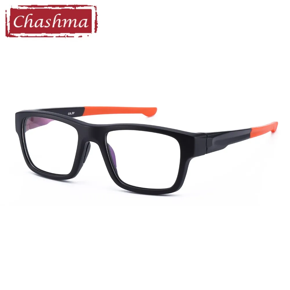 Chashma Men's Full Rim Square Tr 90 Titanium Sport Eyeglasses 9124