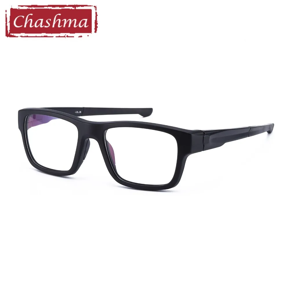 Chashma Men's Full Rim Square Tr 90 Titanium Sport Eyeglasses 9124