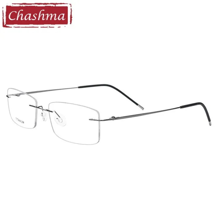 Chashma Men's RImless Rectangle Titanium Eyeglasses 3127