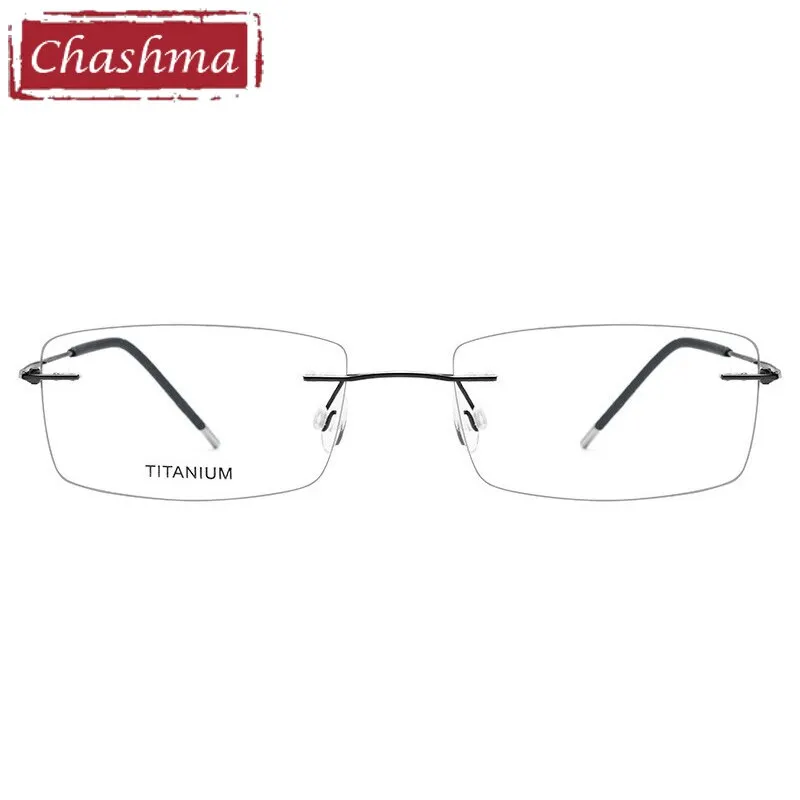 Chashma Men's RImless Rectangle Titanium Eyeglasses 3127