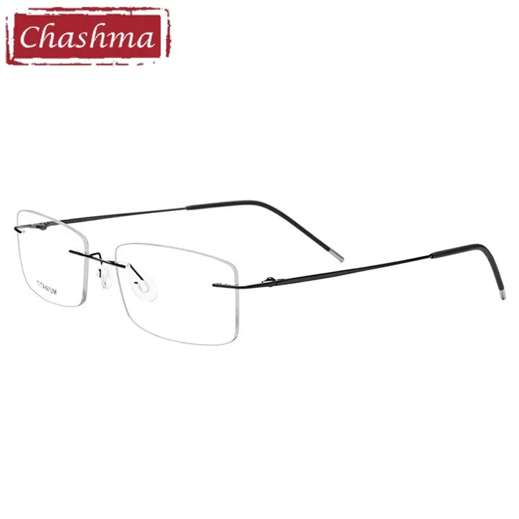 Chashma Men's RImless Rectangle Titanium Eyeglasses 3127