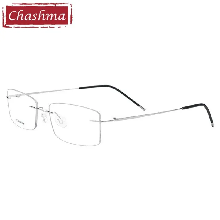 Chashma Men's RImless Rectangle Titanium Eyeglasses 3127