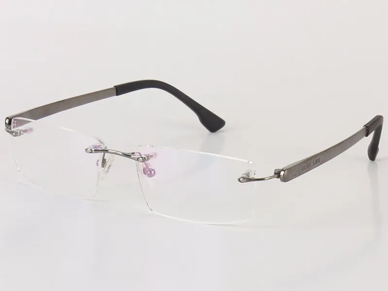 Chashma Men's Rimless Rectangle Titanium Eyeglasses T018