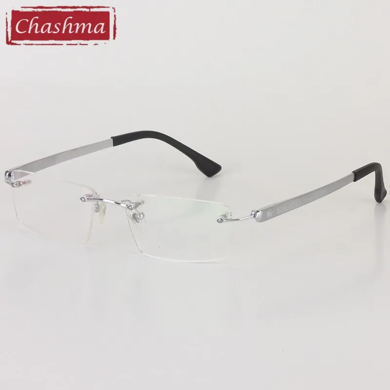 Chashma Men's Rimless Rectangle Titanium Eyeglasses T018