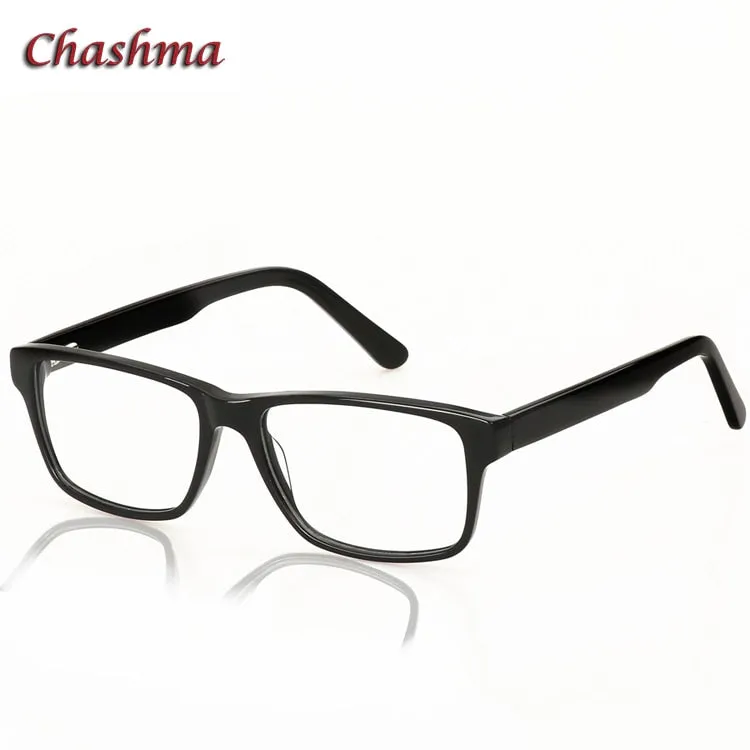 Chashma Ochki Unisex Full Rim Square Acetate Eyeglasses 1603