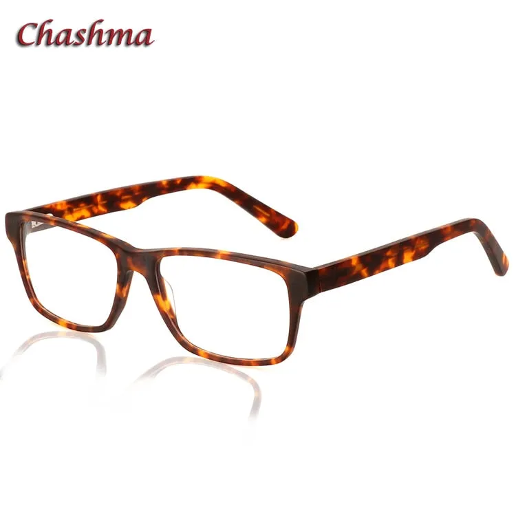 Chashma Ochki Unisex Full Rim Square Acetate Eyeglasses 1603