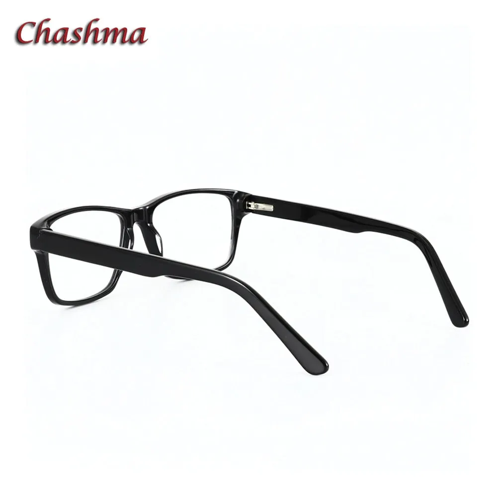 Chashma Ochki Unisex Full Rim Square Acetate Eyeglasses 1603