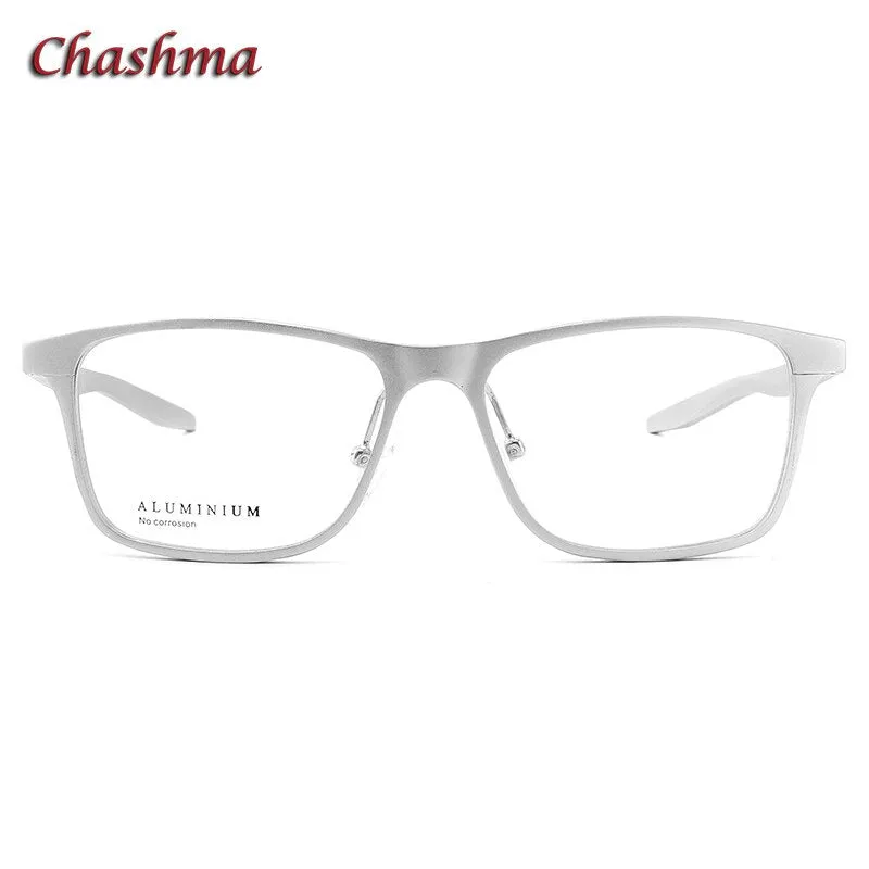 Chashma Ochki Unisex Full Rim Square Aluminum Magnesium Sport Eyeglasses 9008