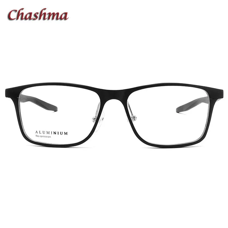 Chashma Ochki Unisex Full Rim Square Aluminum Magnesium Sport Eyeglasses 9008