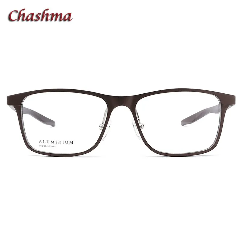 Chashma Ochki Unisex Full Rim Square Aluminum Magnesium Sport Eyeglasses 9008