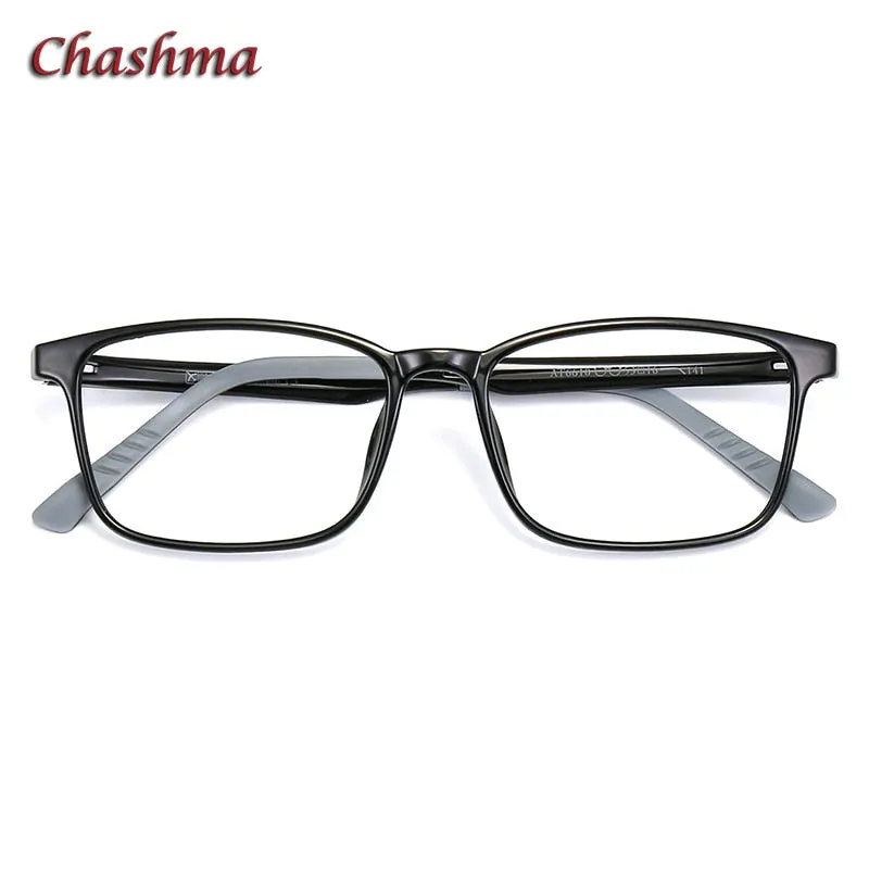 Chashma Ochki Unisex Full Rim Square Tr 90 Titanium Eyeglasses 6610