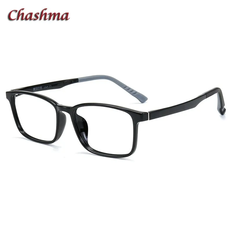 Chashma Ochki Unisex Full Rim Square Tr 90 Titanium Eyeglasses 6610