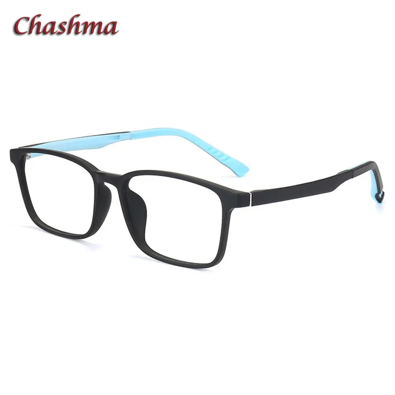 Chashma Ochki Unisex Full Rim Square Tr 90 Titanium Eyeglasses 6610