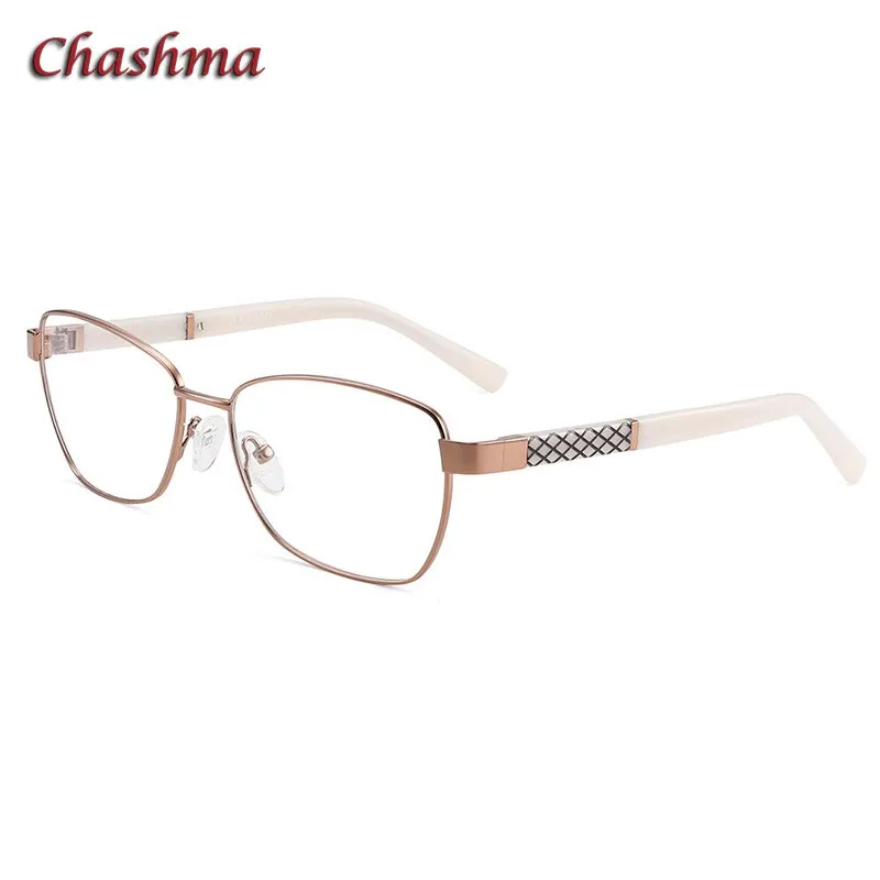 Chashma Ochki Women's Full Rim Square Acetate Alloy Eyeglasses 7010