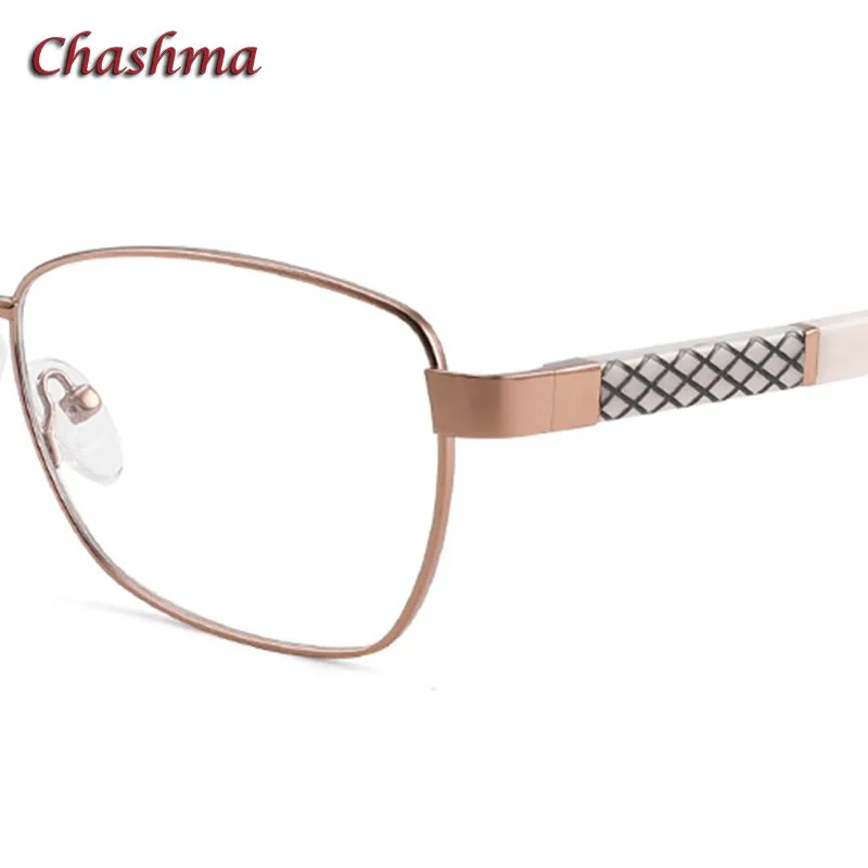 Chashma Ochki Women's Full Rim Square Acetate Alloy Eyeglasses 7010