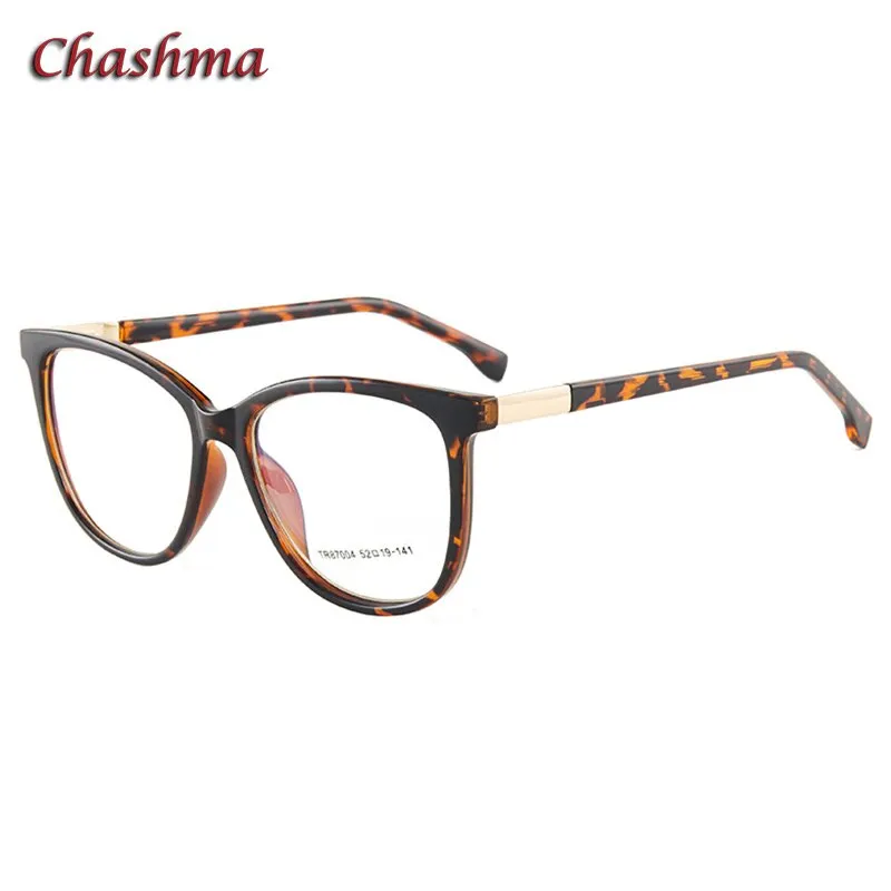 Chashma Ochki Women's Full Rim Square Tr90 Titanium Eyeglasses 87004