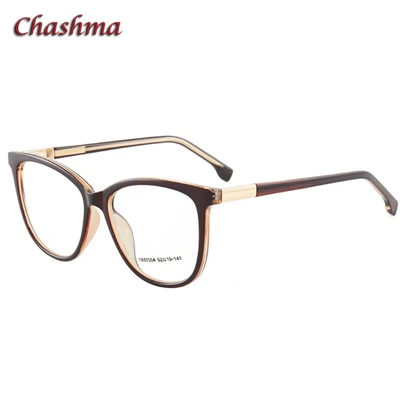 Chashma Ochki Women's Full Rim Square Tr90 Titanium Eyeglasses 87004