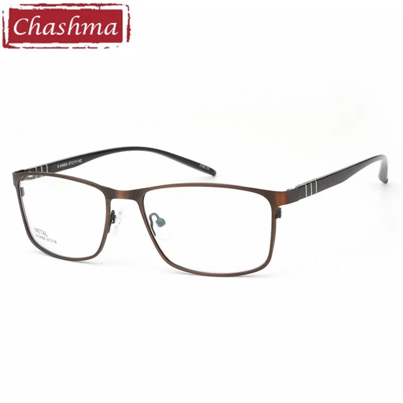 Chashma Ottica Men's Full Rim Large Square Tr 90 Alloy Eyeglasses 54005