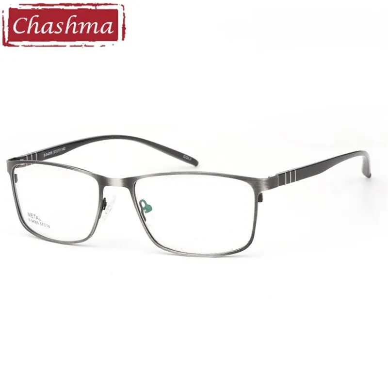 Chashma Ottica Men's Full Rim Large Square Tr 90 Alloy Eyeglasses 54005