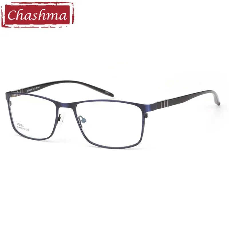 Chashma Ottica Men's Full Rim Large Square Tr 90 Alloy Eyeglasses 54005