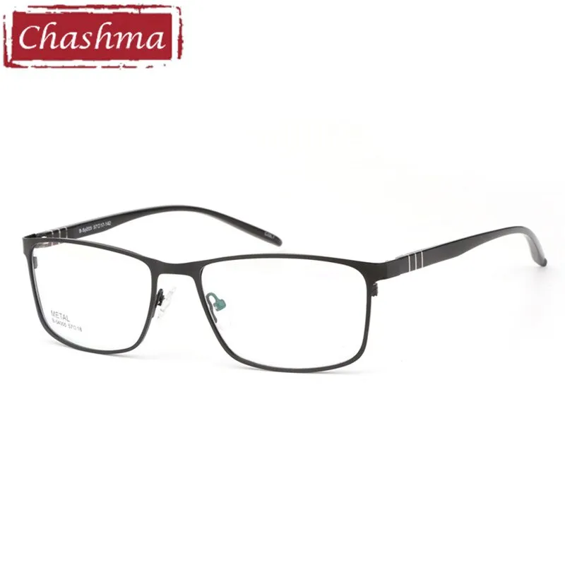 Chashma Ottica Men's Full Rim Large Square Tr 90 Alloy Eyeglasses 54005