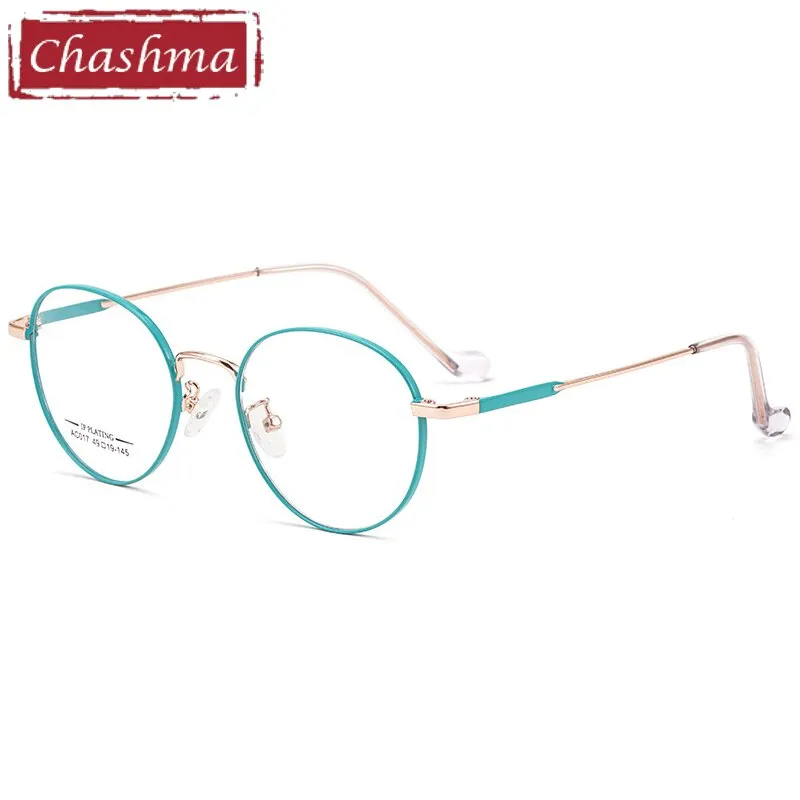 Chashma Ottica Unisex Full Rim Oval Stainless Steel Eyeglasses A017