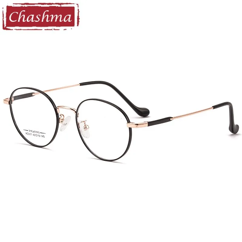 Chashma Ottica Unisex Full Rim Oval Stainless Steel Eyeglasses A017