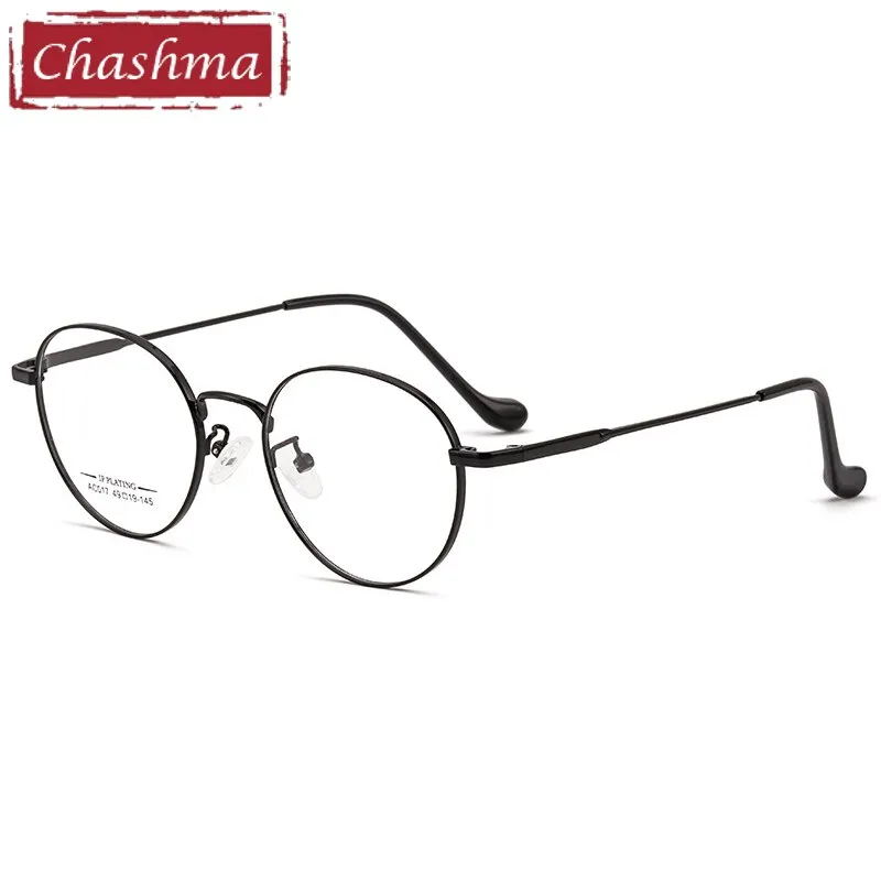 Chashma Ottica Unisex Full Rim Oval Stainless Steel Eyeglasses A017