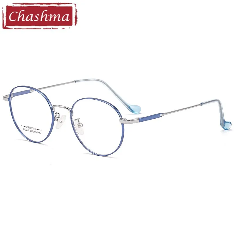 Chashma Ottica Unisex Full Rim Oval Stainless Steel Eyeglasses A017