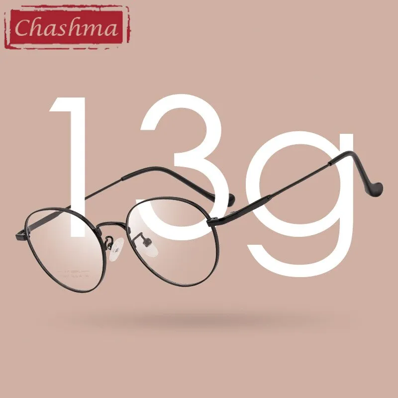 Chashma Ottica Unisex Full Rim Oval Stainless Steel Eyeglasses A017