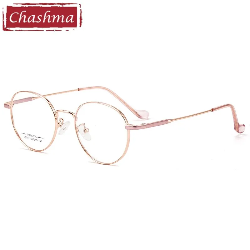 Chashma Ottica Unisex Full Rim Oval Stainless Steel Eyeglasses A017