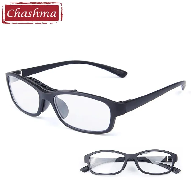 Chashma Ottica Unisex Full Rim Square Tr 90 Titanim Sport Goggle Eyeglasses 010