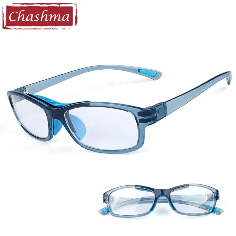 Chashma Ottica Unisex Full Rim Square Tr 90 Titanim Sport Goggle Eyeglasses 010