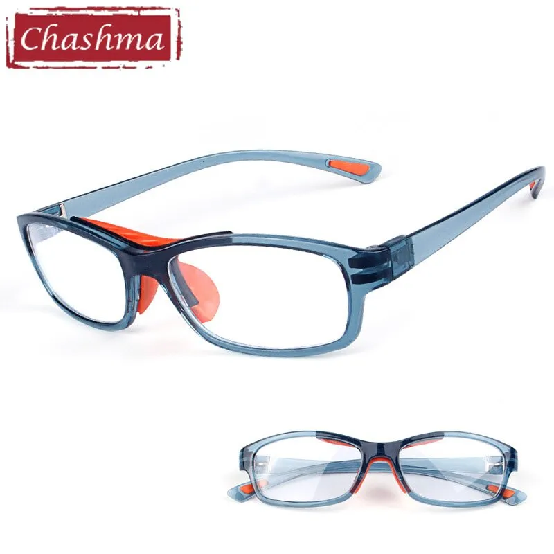 Chashma Ottica Unisex Full Rim Square Tr 90 Titanim Sport Goggle Eyeglasses 010