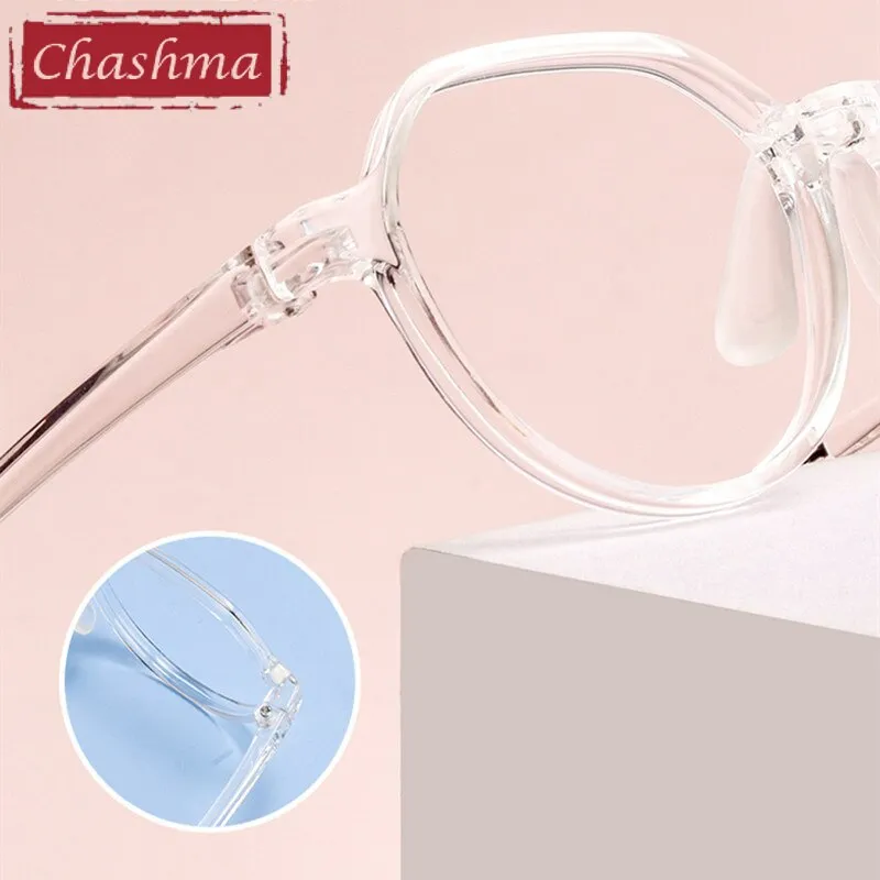 Chashma Unisex Children's Full Rim Round Tr 90 Titanium Eyeglasses 2602